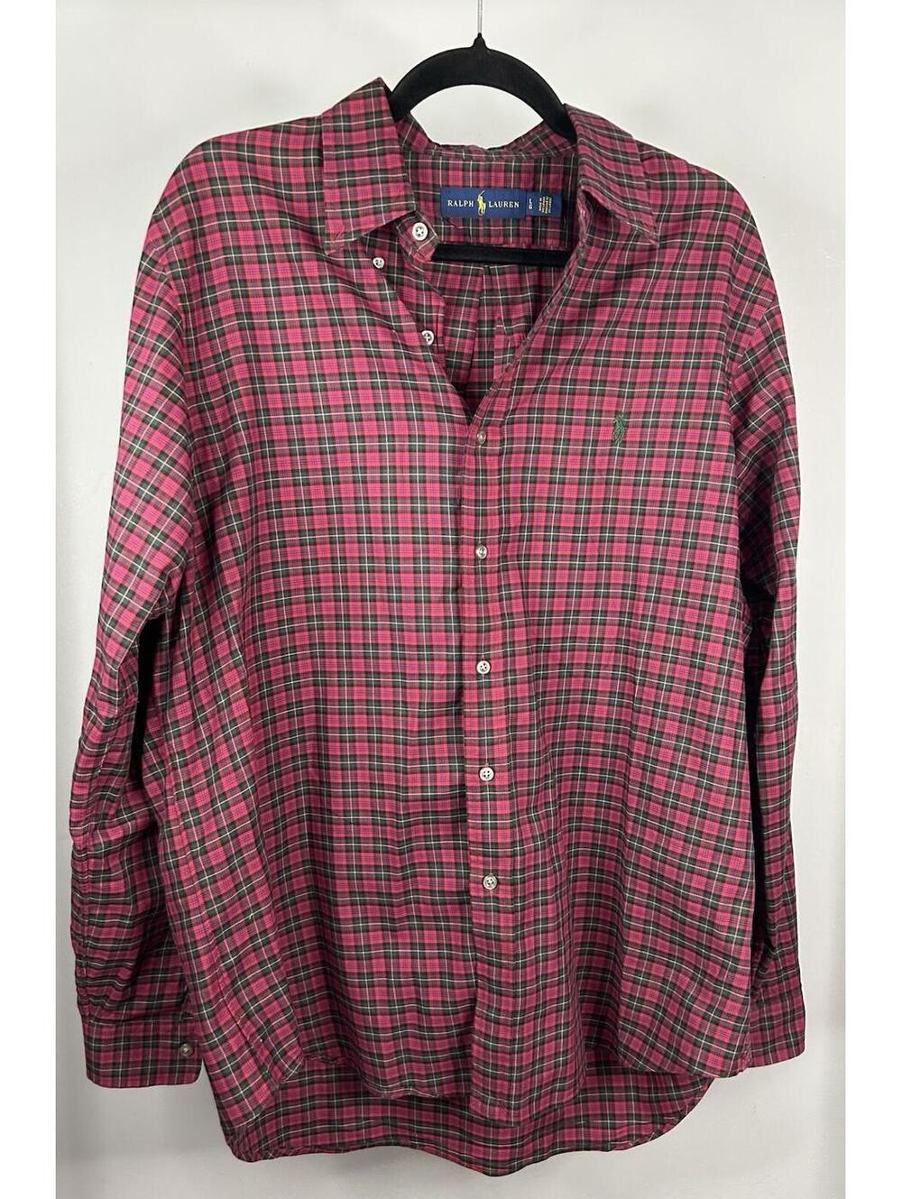 Polo Ralph Lauren Plaid Long Sleeve Button Down Shirt Men’s Size Large